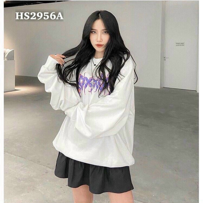 Áo sweater cổ tròn nam nữ dài tay form rộng UNISEX in số chất dày dặn, phong cách ulzzang Hàn Quốc siêu xinh hàng đẹp