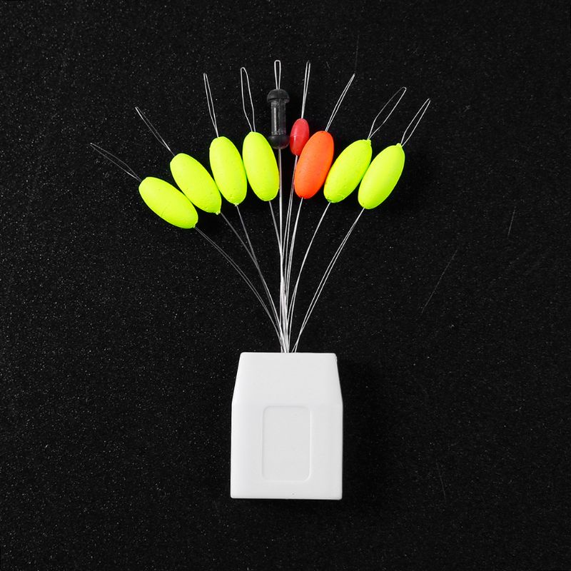 Set 5 phao câu cá dạ quang hình bầu dục tiện lợi