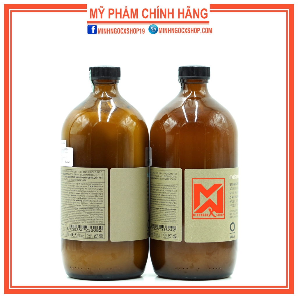 Dầu gội dưỡng ẩm và dầu xả hàng ngày OWAY 950ml chính hãng