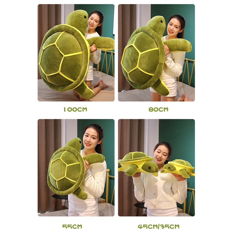 Đồ chơi nhồi bông Hình Con Rùa Mềm Mại 35cm~80cm
