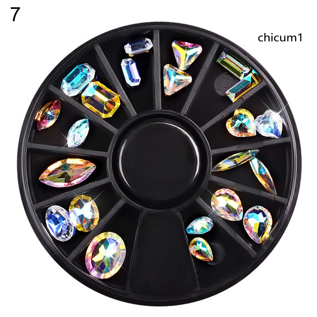 [Hàng mới về] Phụ kiện đính móng tay trang trí 3d nhiều màu nhiều kiểu thời trang