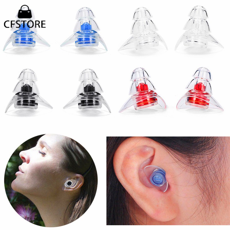 Cặp nút bịt tai cách âm bằng gel silica giúp ngủ ngon tiện dụng