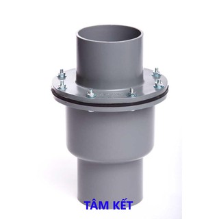 GIẾNG 2 ĐẦU GẮN ỐNG PVC PHI 60 VAN 1 CHIỀU LÁ LẬT  DÙNG ĐỂ LẮP TRỰC TIẾP VÀO MIỆNG GIẾNG KHOAN