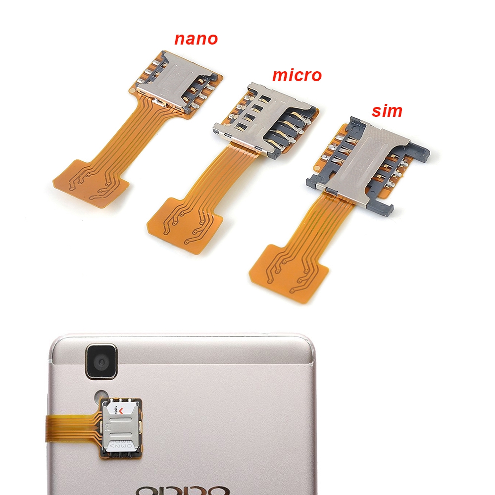 Bộ Chuyển Đổi Mở Rộng Thẻ Sim Nano Micro Sim Cho Điện Thoại Android Hq
