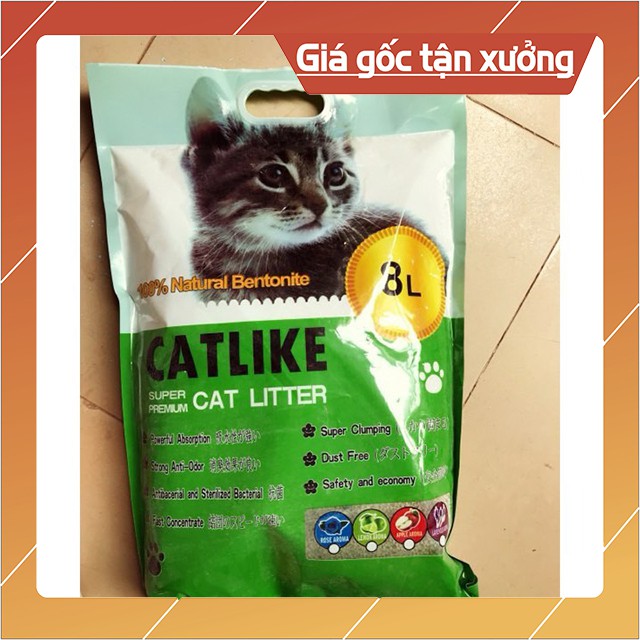 Cát Vệ Sinh Cho Mèo Catlike 8 Lit Khử Khuẩn Vón Nhanh Chắc Nhiều Mùi Thơm - Bobo Pet Shop Hà Nội