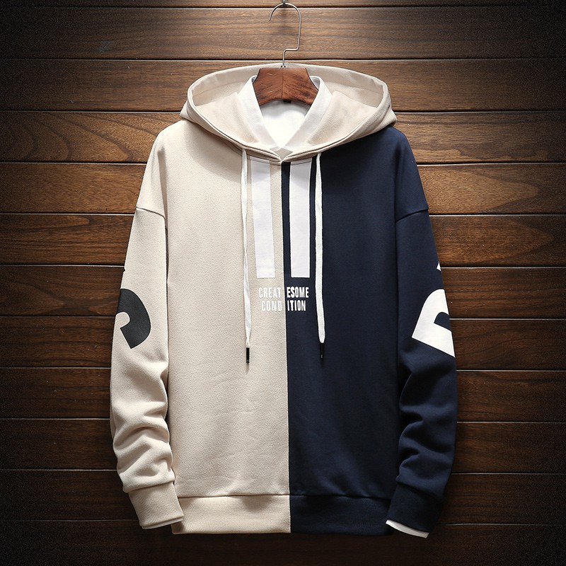Áo khoác hoodie phối màu thời trang dành cho nam | BigBuy360 - bigbuy360.vn