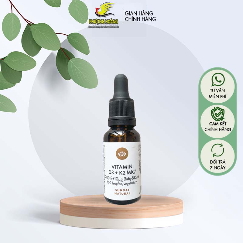 Vitamin D3+K2 MK7 Đức Hỗ Trợ Phát Triển Chiều Cao - PH068