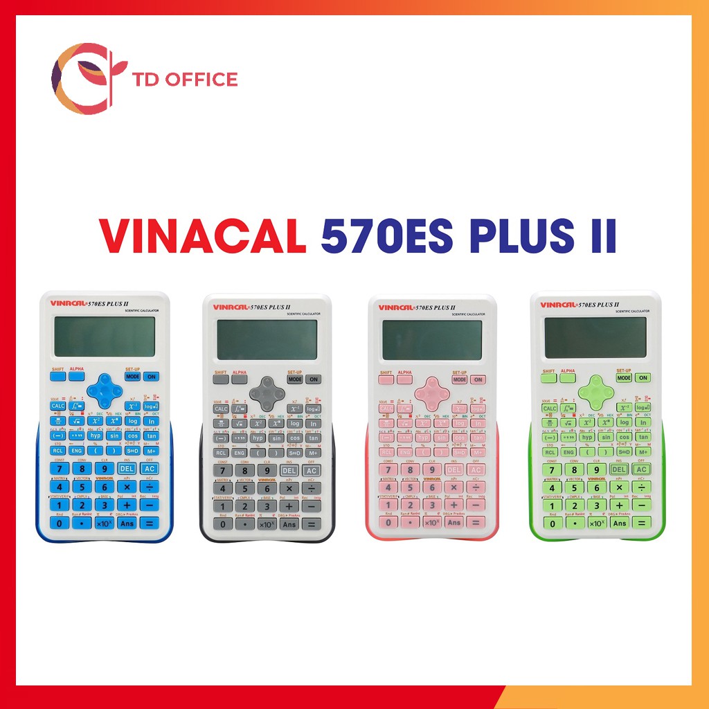 [Chính hãng ] (Lỗi 1 đổi 1) Máy tính VINACAL 570ES Plus II - Bảo hành 2 năm - Máy tính Vinacal học sinh cầm tay