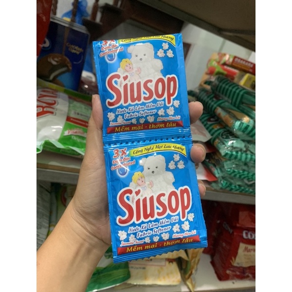 Nước xả làm mềm vải Siusop dây 10 gói