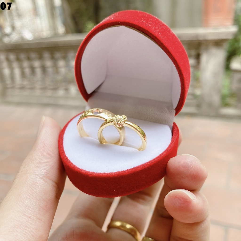 Nhẫn đôi nam nữ cao cấp NV07 thiết kế hở dễ dàng điều chỉnh kích cỡ tình yêu bạn thân mẫu mới