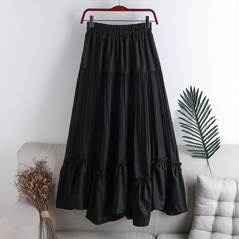 Chân Váy Midi - SALA - Nhúng Ly Thiết Kế Cánh Hoa - phong cách Vintage | BigBuy360 - bigbuy360.vn