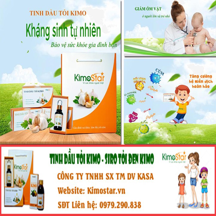 Tinh Dầu Tỏi Kimo - 100% Tinh dầu tỏi nguyên chất