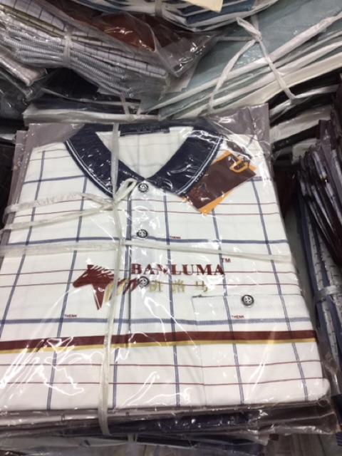 Áo Cotton Cộc Tay Nam Trung Niên hàng quảng châu nhiều mẫu