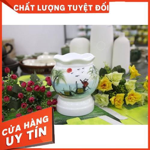 ĐÈN XÔNG TINH DẦU TINH DẦU ĐIỆN GỐM BÁT TRÀNG  LÀM THƠM PHÒNG