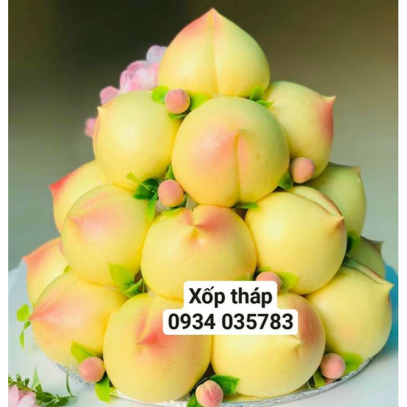 Xốp tròn cao 5cm làm DIY bánh kem giả, nowship trong ngày