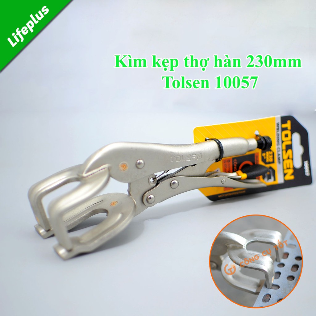 Kìm kẹp hàn (kìm càng cua) Tolsen 10057 230mm