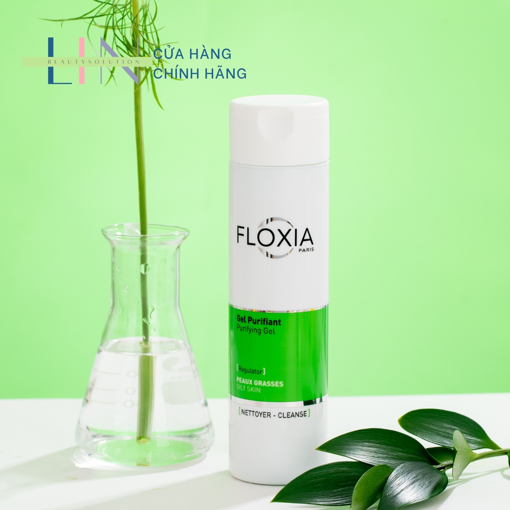 FLOXIA - PURIFYING GEL REGULATOR Gel rửa mặt dịu nhẹ, kháng khuẩn và giảm viêm dành cho da nhờn, mụn