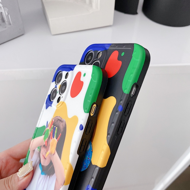 Ốp Điện Thoại Silicon Hình Bé Trai Gái Cho iPhone 13 12 11 Pro Max Mini XS XR X 8 7 Plus SE 2020