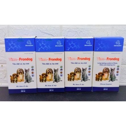 VIME- FRONDOG Tiêu diệt ve, bọ chét ở chó, mèo