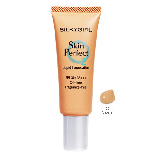 Kem Nền Chống Lão Hóa Silkygirl Skin Perfect Liquid Foundation - 02 Natural 25ml