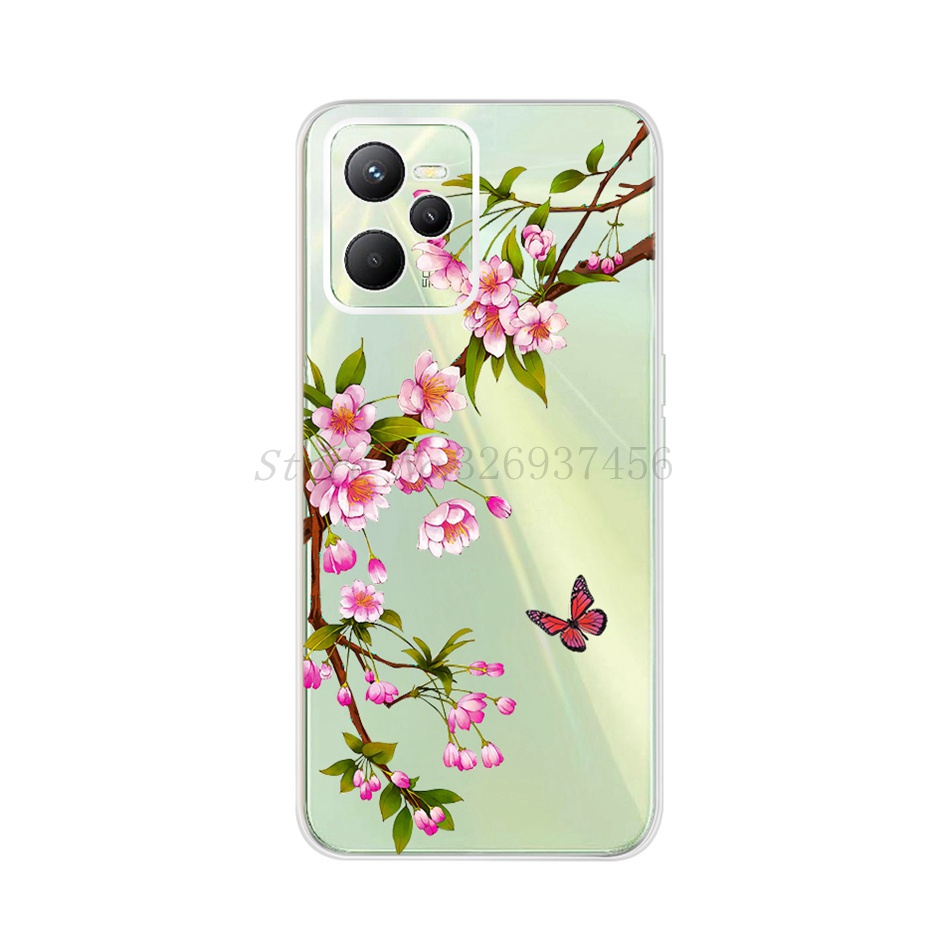Ốp Điện Thoại Silicon Họa Tiết Bông Hoa Thời Trang Cho Oppo Realme C25 C25S C25Y C35 RealmeC25 RealmeC35
