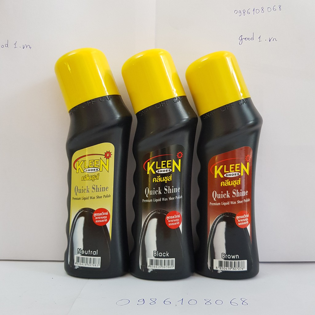 Xi Đánh Giầy Nước Kleen Thái Lan 75ml