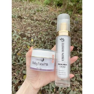 Ủ kén tằm trắng lskin +kem face baby milk