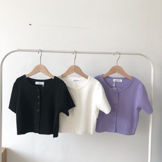 Áo croptop basic 3 màu