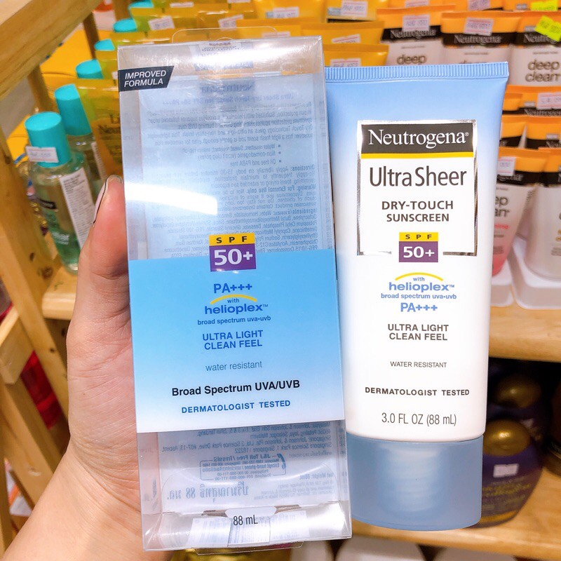 [ Hàng CTY ] Kem Chống Nắng Neutrogena Ultra Sheer Dry-Touch Sunscreen SPF 50+ ( 88mL )