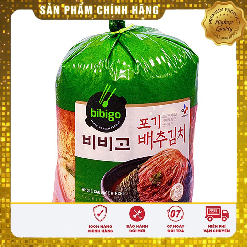 💥 ⚡ SẢN PHẨM CHÍNH HÃNG Kim Chi Cải Thảo Cắt Lát Bibigo 2,5 KG   Shop Xin Phép Chỉ Ship Nội Thành Hà Nội