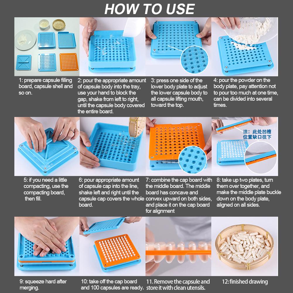 IVORY Máy Làm Viên Nang 100 Lỗ Chuyên Nghiệp