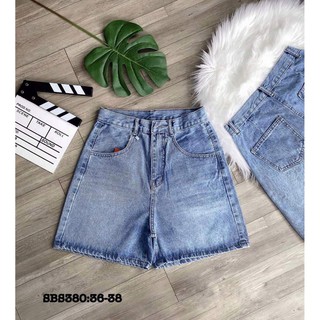 Thời trang nữ bigsize 65kg-85kg. Short jeans form ngố, ngắn trên đầu gối, ống rộng. Bigsize 33-38. Mã sbs380