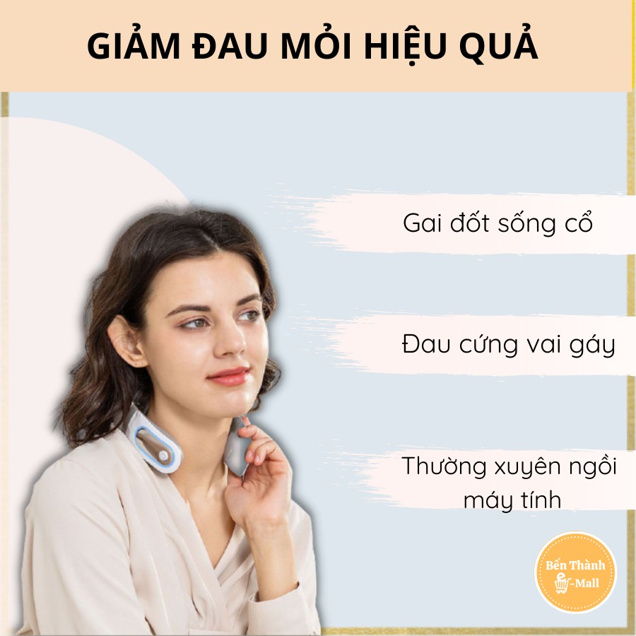 ✈️ [Freeship] Máy massage cổ Mingzhen - Neck Massage MZ-N5 [2-4 tấm xung điện trong]