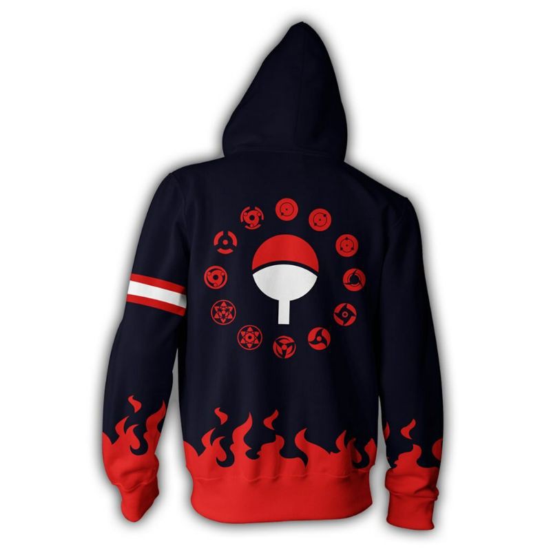 Áo Sweater Vải Lông Cừu In Hoạ Tiết Anime Nhật Bản Uchiha Api Sasuke Hodie Thời Trang 2020