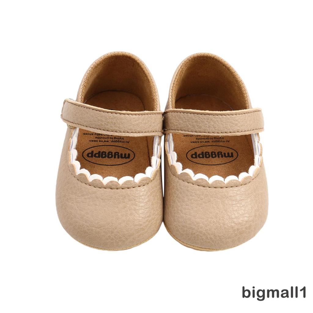 Giày búp bê da PU mềm chống trượt cho bé gái tập đi