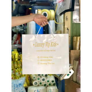 Túi giấy trắng đẹp các cỡ - Combo 10 chiếc