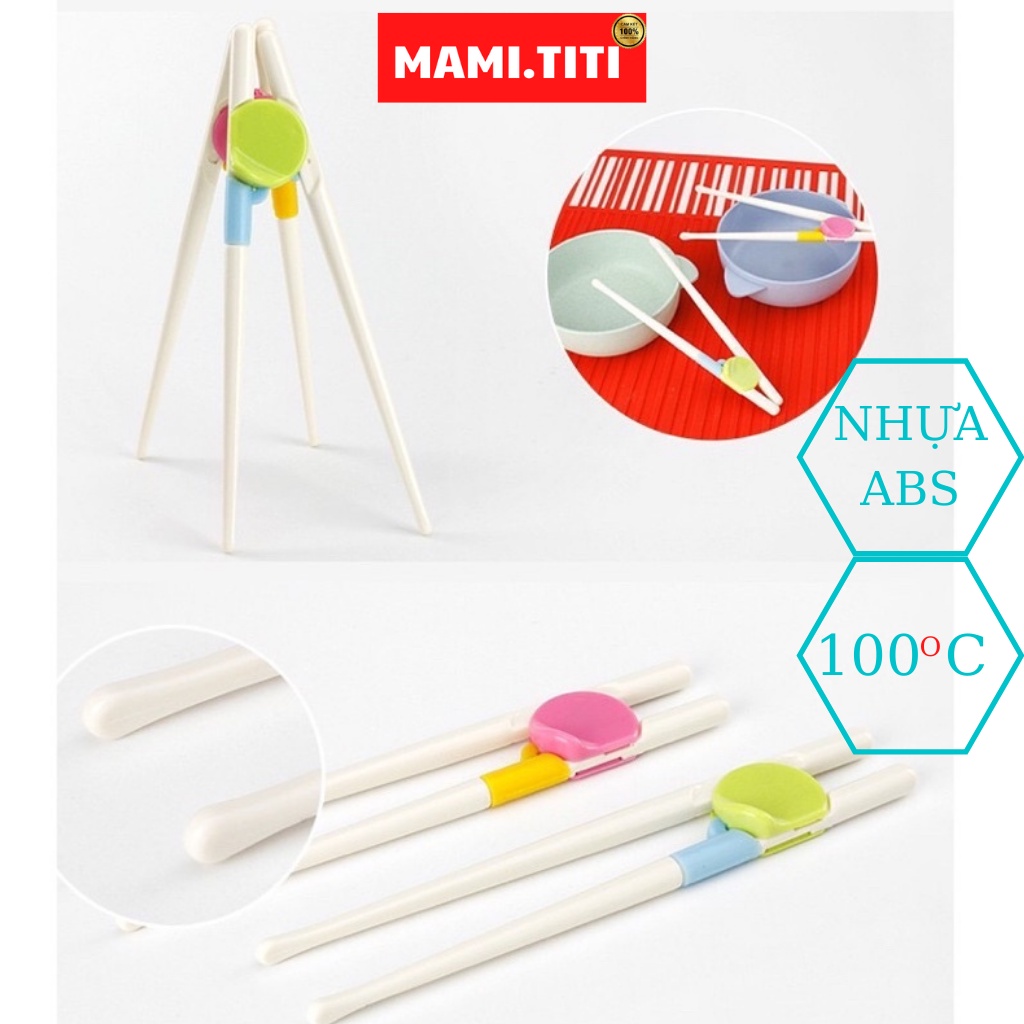 Đũa tập ăn, Đũa cho bé tập ăn chất liệu nhựa ABS hàng NHẬT BẢN