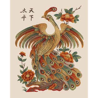 Tranh đông hồ phượng hoàng