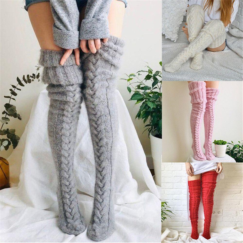 Rowans Vớ Ống Chân Lông Nhung Co Giãn Ấm Áp Hóa Trang