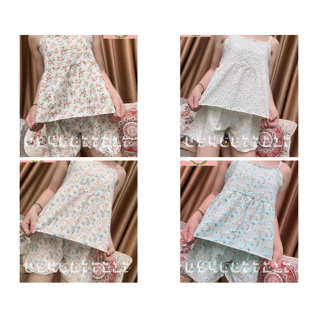 Đồ bộ nữ ngắn mặc nhà vải LỤA XỊN MỊN MÁT nhiều họa tiết freesize, mát mẻ, phù hợp mùa hè M4 | BigBuy360 - bigbuy360.vn