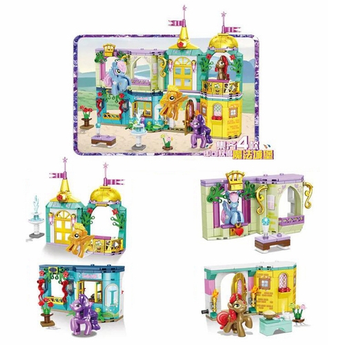 Những người bạn Bộ xếp hình lâu đài ngựa Pony trong mơ và đồ chơi trẻ em tương thích