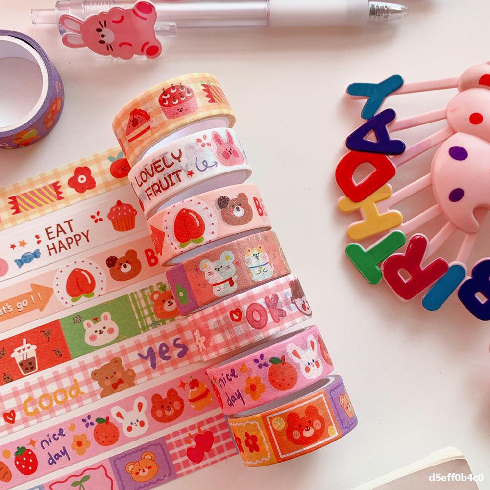 [Mã LIFE1003ALL giảm 10% đơn 50K] Washi tape cute dán trang trí họa tiết dễ thương