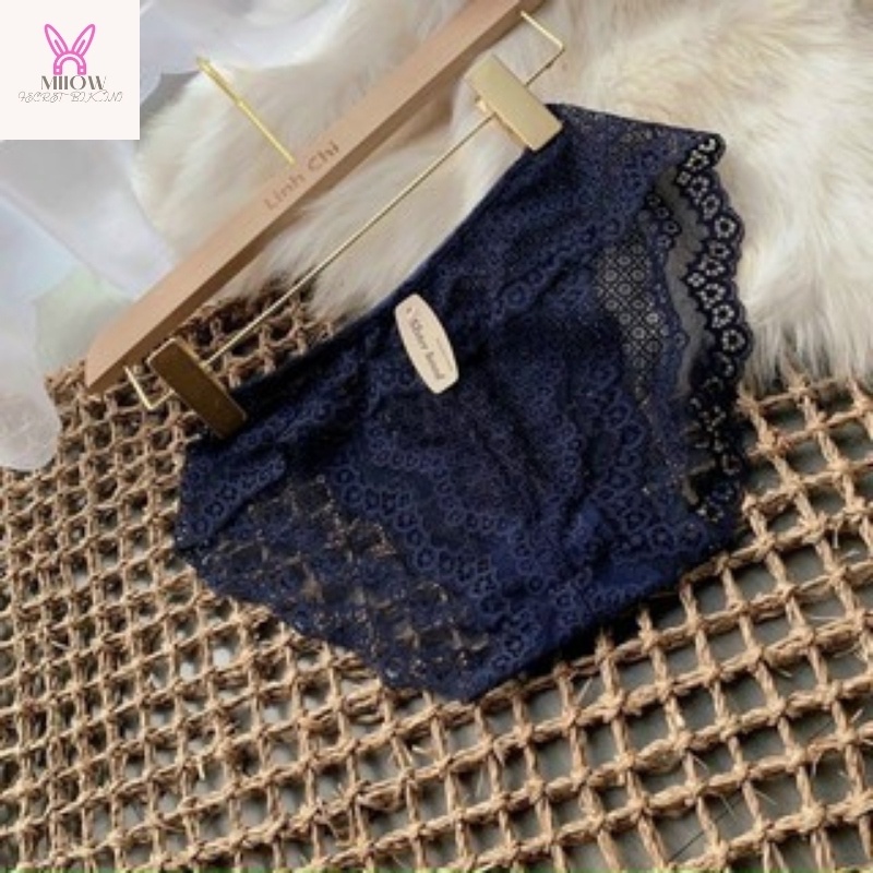 Quần Lót Nữ Ren Sexy thiết kế họa tiết ren xuyên thấu siêu gợi cảm quyến rũ mã A12
