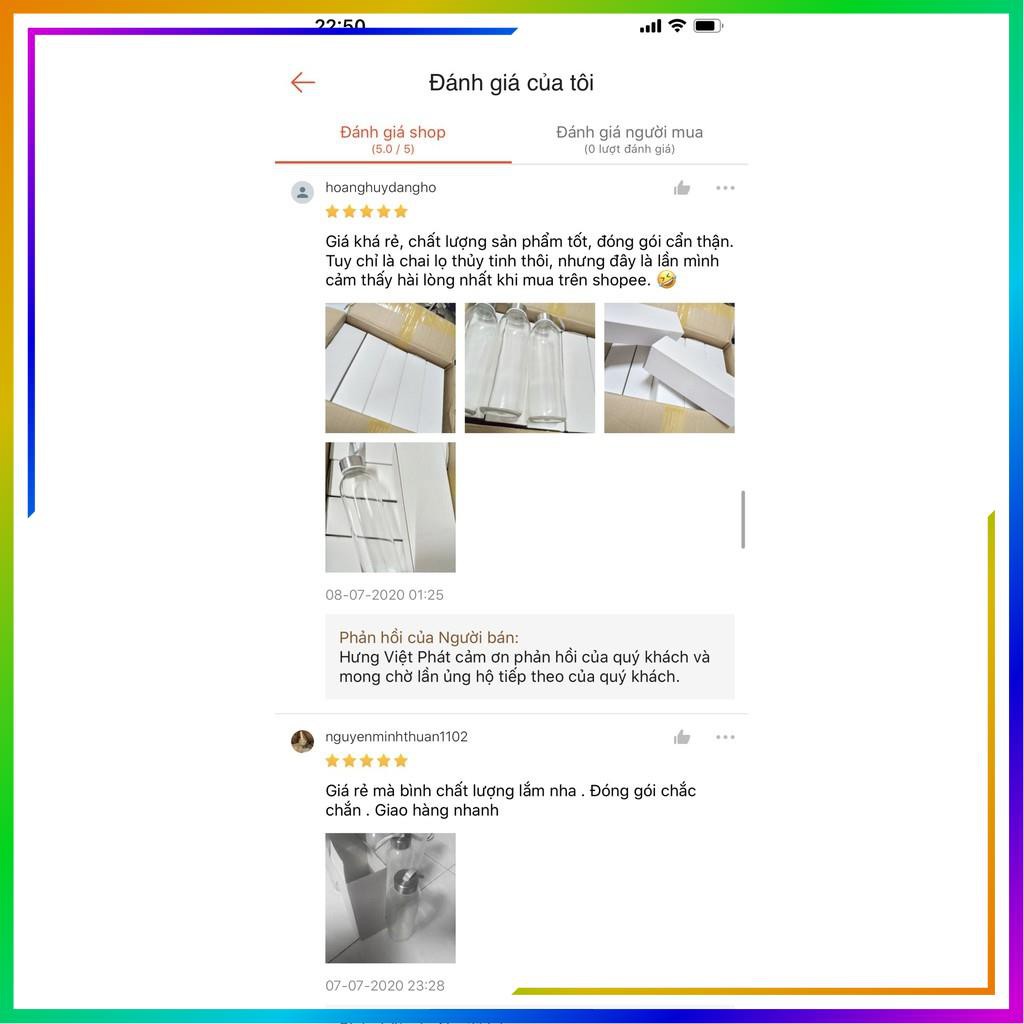 [Thanh lý - Xả kho] - Bình nước thủy tinh - Bình đựng nước có dây xách dung tích 500ml. | BigBuy360 - bigbuy360.vn