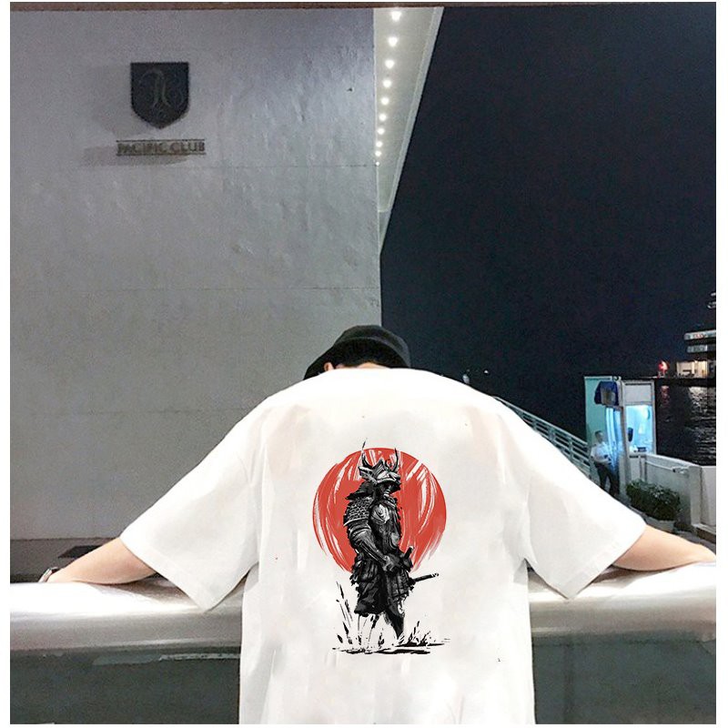 Áo thun unisex độc lạ Samurai form rộng vải dày mịn 2019T1870