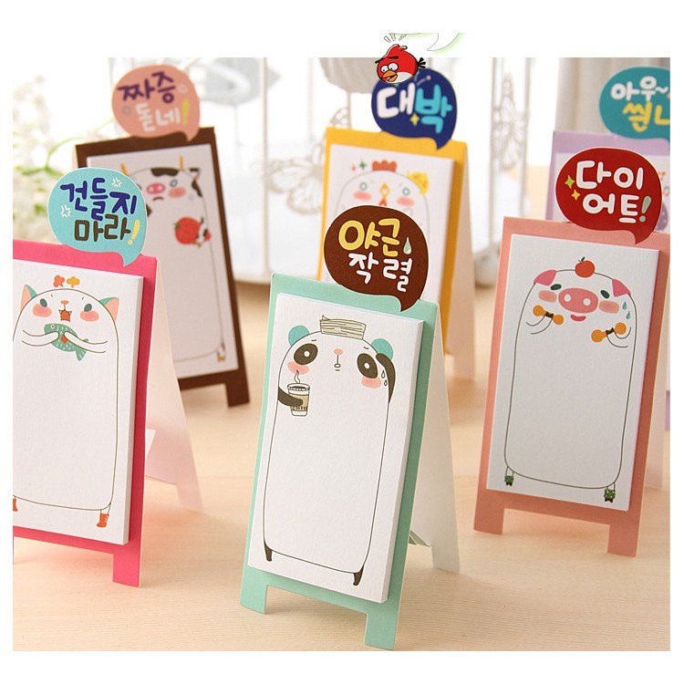 [Mã LIFEB04ALL giảm 10% tối đa 15K đơn 0Đ] Giấy note ghi chú có chân đứng cute được phong cách Hàn Quốc