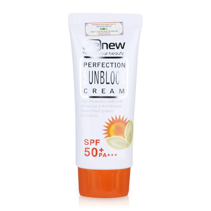 [Date Dài] Kem Chống Nắng Dưỡng trắng Da Kiềm Dầu Lên Tông BENEW PERFECTION SUNBLOCK CREAM SPF 50 PA +++ 50ml