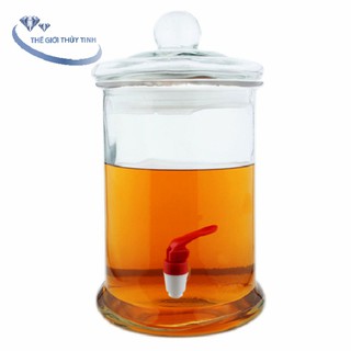 Bình ngâm rượu sâm thủy tinh trơn 19 lít
