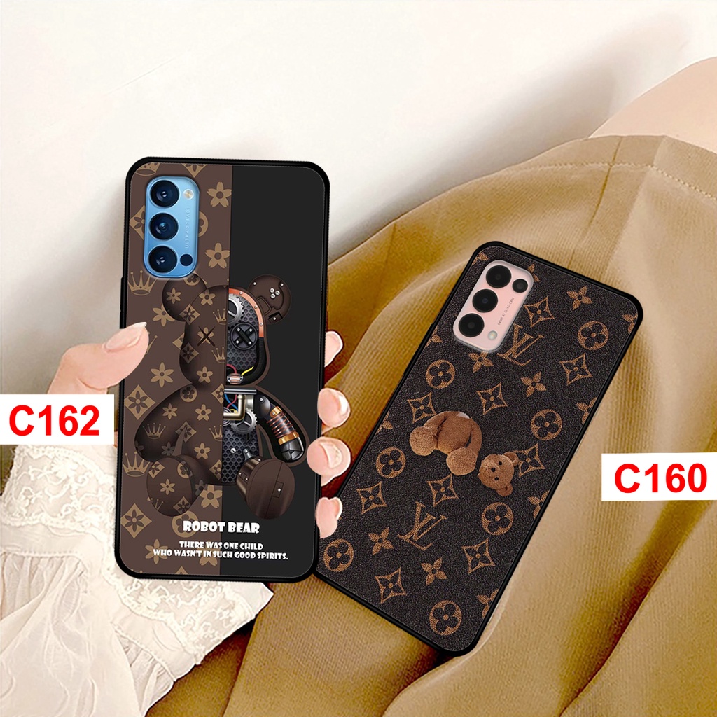 Ốp lưng Oppo Reno 4 - 4 Pro - Reno 5 in hình gấu bearbrick thời trang cao cấp cá tính. Ốp oppo rẻ bền đẹp.