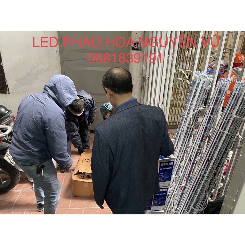 COMBO LINH KIỆN CHẾ LED PHÁO HOA - Trọn bộ 24 tia led + nguồn + Mạch Điều Khiển + Khung Led